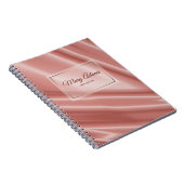 Koraalzijdestructuur. Golden lijst. Notitieboek (Rechterzijde)