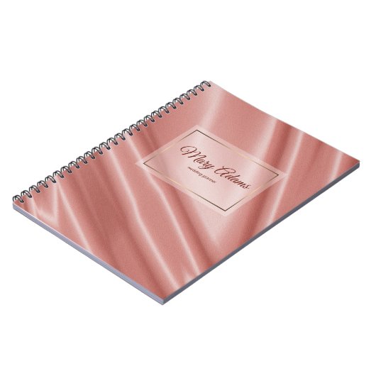 Koraalzijdestructuur. Golden lijst. Notitieboek (Linkerzijde)