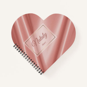 Koraalzijdestructuur. Golden lijst. Notitieboek