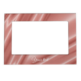 Koraalzijdestructuur. Satijn. Tekst. Magnetisch Lijstje