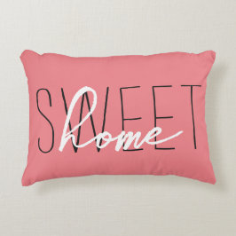 Koraalzoete droomkamer Throw Accent Pillow Kussen