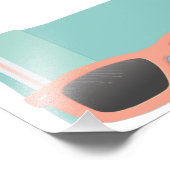 Koraalzonnebril Foto Afdruk (Hoek)