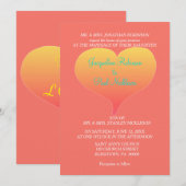 Koraalzonneharten Kaart (Voorkant / Achterkant)