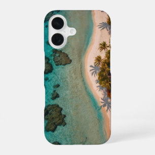 Koraalzonsondergang iPhone 16 Hoesje