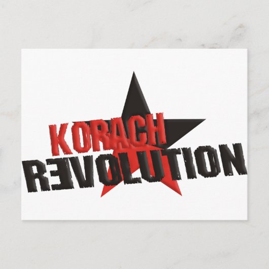 Korakrevolutie Briefkaart (Voorkant)