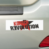 Korakrevolutie Bumpersticker (Op auto)