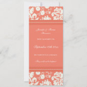 Koral Damask trouwt gewoon met koninklijke kaarten (Achterkant)