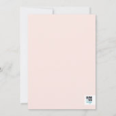 Koral Floral Corners Baby shower Kaart (Achterkant)