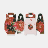 Koral Flowers Butterfly Floral Hartelijk dank Bedankdoosjes (Uitgevouwen)