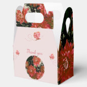 Koral Flowers Butterfly Floral Hartelijk dank Bedankdoosjes (Geopend)