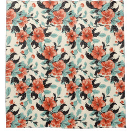 Koral Garden Douchegordijn