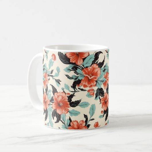 Koral Garden Koffiemok (Voorkant links)