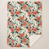 Koral Garden Sherpa Deken (Voorkant)
