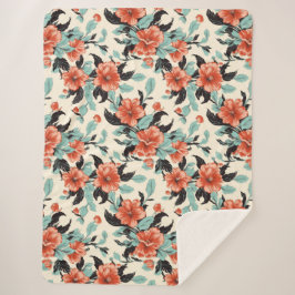 Koral Garden Sherpa Deken