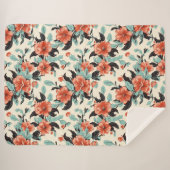 Koral Garden Sherpa Deken (Voorkant (horizontaal))