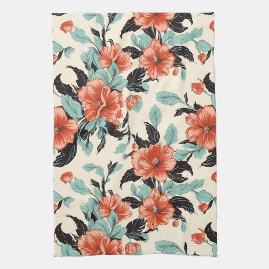 Koral Garden Theedoek (Verticaal)