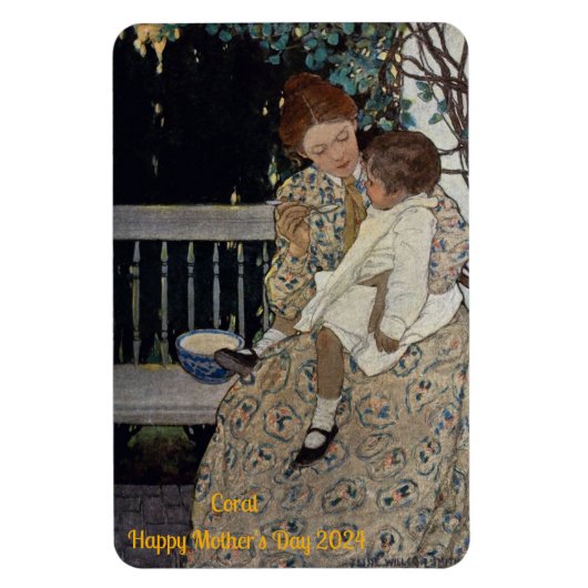 KORAL ~ schilderen Moederdag ~ Magneet (Verticaal)