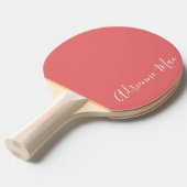 Koral Simply Personalized Ping Pong Paddle Tafeltennisbatje (Voorkant Gekanteld)