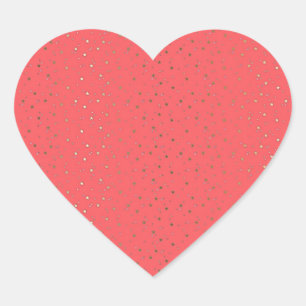 Koral Tiny Golden Stars Heart Sticker