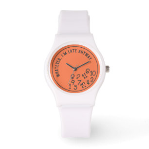 Koral wat ik te laat ben, kijk altijd horloge