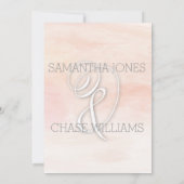 KORAL WATERVERF MODERN WEDING KAART (Achterkant)