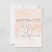 KORAL WATERVERF MODERN WEDING RSVP KAARTJE (Achterkant)