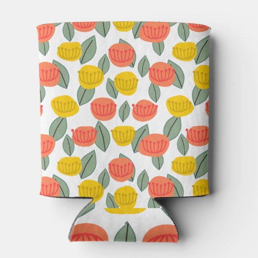 Koralen en goudbloemen blikjeskoeler (Achterkant)