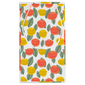 Koralen en goudbloemen klein cadeauzakje (Achterkant)