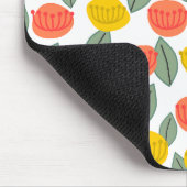 Koralen en goudbloemen muismat (Hoek)