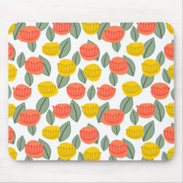 Koralen en goudbloemen muismat