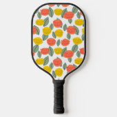 Koralen en goudbloemen pickleball paddle (Voorkant)