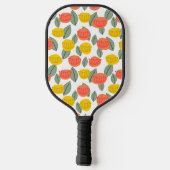 Koralen en goudbloemen pickleball paddle (Achterkant)