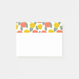 Koralen en goudbloemen post-it® notes