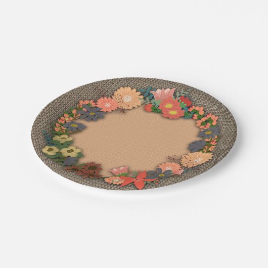 Koralen en gouden bloemen, schaars, papier Bord (Gekanteld)