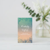 Koralen en tropische oceaanschatten visitekaartje (Staand voorkant)