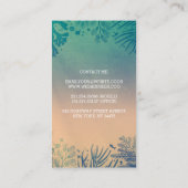 Koralen en tropische oceaanschatten visitekaartje (Achterkant)