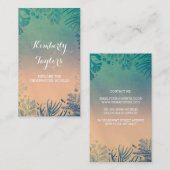 Koralen en tropische oceaanschatten visitekaartje (Voorkant / Achterkant)