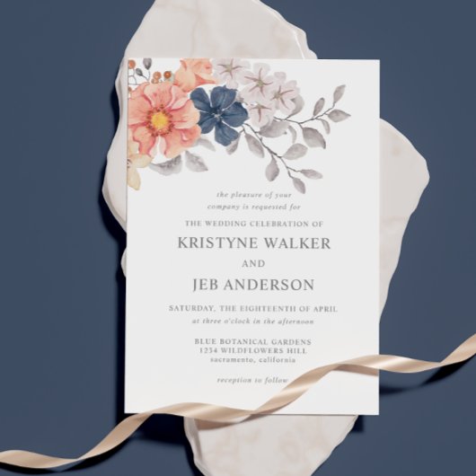 Koralen en zeemuizen | Elegant botanisch Kaart