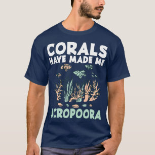 Koralen hebben van Aquamarine Aquar zelf acropora T-shirt