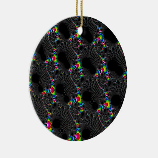 Koralen - Mandelbrot Keramisch Ornament (Rechts)