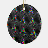 Koralen - Mandelbrot Keramisch Ornament (Links)