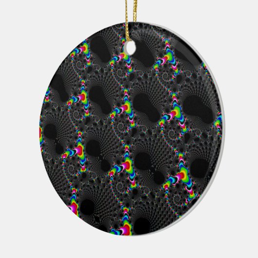 Koralen - Mandelbrot Keramisch Ornament (Links)