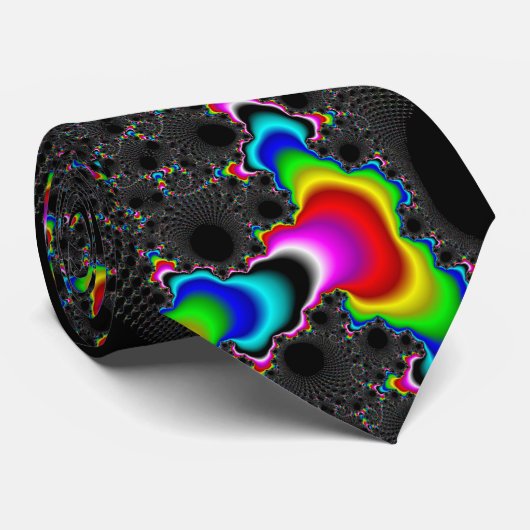 Koralen - Mandelbrot Stropdas (Opgerold)