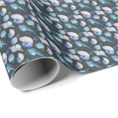 Koralen met schelpenpatroon cadeaupapier (Rol Hoek)