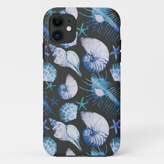 Koralen met schelpenpatroon Case-Mate iPhone case (Achterkant)