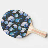 Koralen met schelpenpatroon tafeltennisbatje (Zijkant)