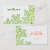 koralen planten visitekaartje (Voorkant / Achterkant)