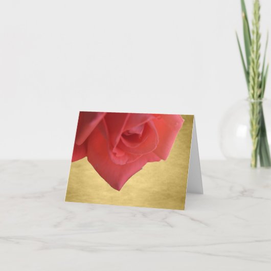 KORALEN ROOS BEDANKKAARTJES BEDANKKAART (Voorkant)