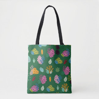 Koralen & Zee Planten: Onderwaterpatroon Tote Bag