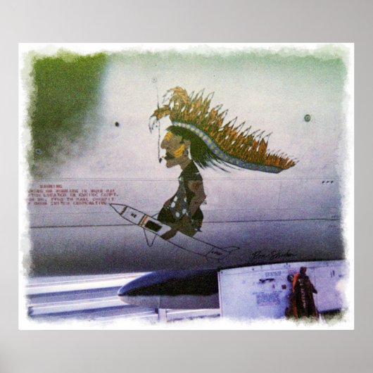 Korat AFB Thailand 1968 F-105 A Afdruk Poster (Voorkant)